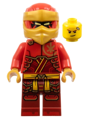 Source: BrickLink Kai - Dragons Rising, Tunic with Large Armor Plates, Red and Pearl Gold Head Wrap