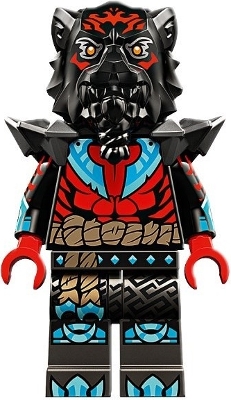 Source: BrickLink Lord Ras - Red Markings and Muscles, Pearl Dark Gray Shoulder Armor