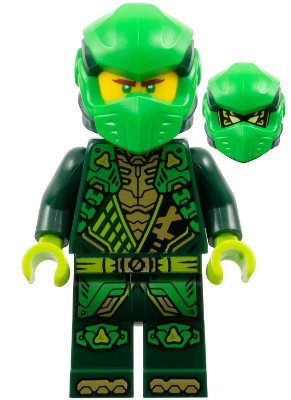 Source: BrickLink Lloyd - Dragons Rising, Tunic with Shoulder Armor, Head Wrap