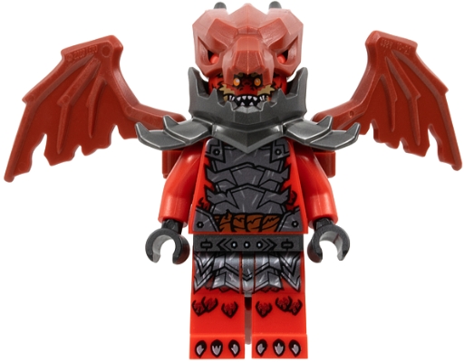 Source: BrickLink Dragonian Warrior - Open Mouth with Teeth Parted, Dragon Backpack