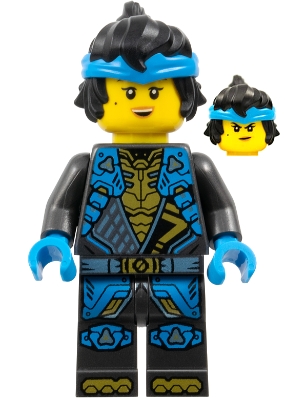 Source: BrickLink Nya - Dragons Rising, Tunic with Shoulder Armor, Hair