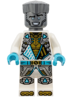 Source: BrickLink Zane - Dragons Rising, Tunic with Shoulder Armor, Hair, Smile
