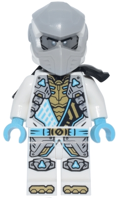 Source: BrickLink Zane - Dragons Rising, Tunic with Shoulder Armor, Head Wrap, Scabbard