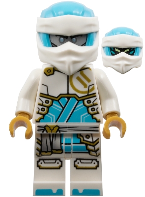Source: BrickLink Zane - Dragons Rising, Tunic with Large Armor Plates, Head Wrap