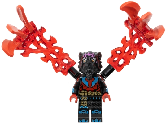 Source: BrickLink Lord Ras - Dark Pink Markings, Red Muscles, Energy Claws