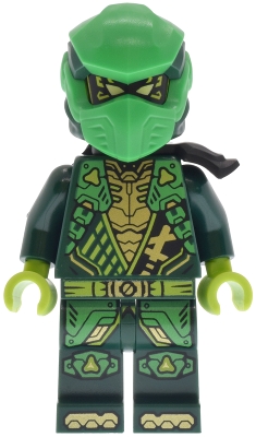 Source: BrickLink Lloyd - Dragons Rising, Tunic with Shoulder Armor, Head Wrap, Scabbard