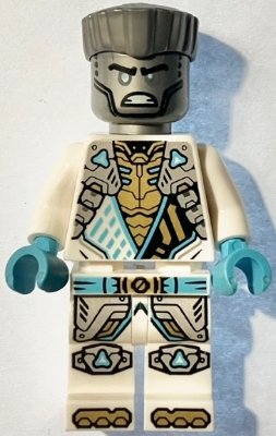 Source: BrickLink Zane - Dragons Rising, Tunic with Shoulder Armor, Hair, Angry