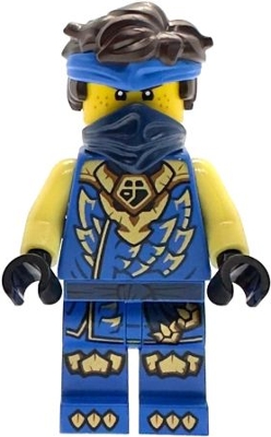 Source: BrickLink Jay - Dragons Rising, Tunic with Dragon Head, Hair