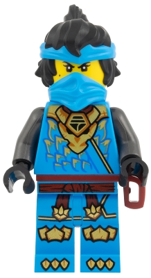 Source: BrickLink Nya - Dragons Rising, Tunic with Dragon Head, Hair, Belt Scabbard