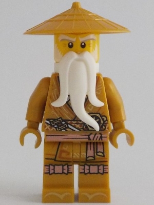 Wu Sensei - Pearl Gold Robe, White Beard