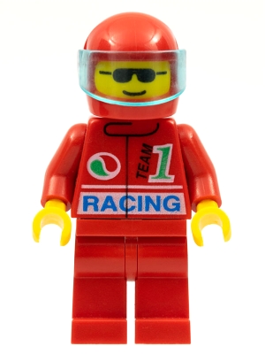 Octan - Racing, Red Legs, Red Helmet, Trans-Light Blue Visor
