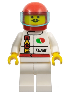 Octan - Race Team, White Legs, Red Helmet, Trans-Light Blue Visor