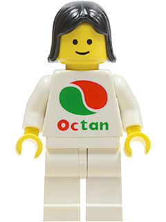 Octan - White Logo, White Legs, Black Female Hair
