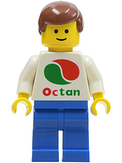 Octan - White Logo, Blue Legs, Reddish Brown Male Hair
