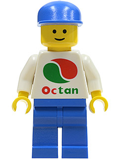 Octan - White Logo, Blue Legs, Blue Cap