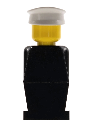 Legoland - Black Torso, Black Legs, White Hat