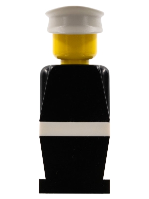 Legoland - Black Torso, Black Legs, White Hat, White Belt