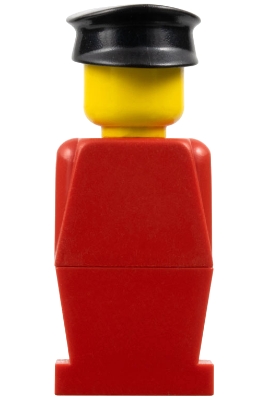 Legoland - Red Torso, Red Legs, Black Hat