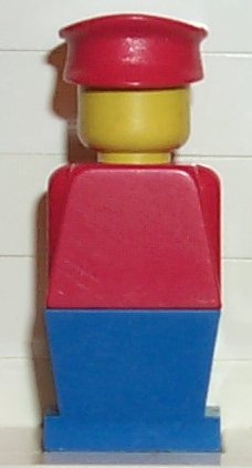 Legoland - Red Torso, Blue Legs, Red Hat