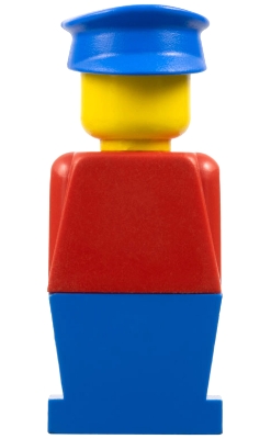 Legoland - Red Torso, Blue Legs, Blue Hat