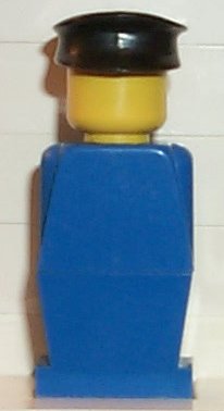 Legoland - Blue Torso, Blue Legs, Black Hat