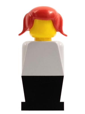 LEGOLAND White Torso, Black Legs, Red Hair