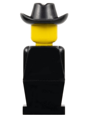 Legoland - Black Torso, Black Legs, Black Cowboy Hat