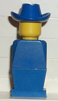 Legoland - Blue Torso, Blue Legs, Blue Cowboy Hat