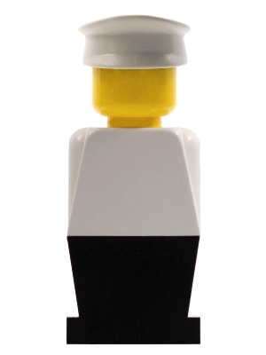 LEGOLAND White Torso, Black Legs, White Hat