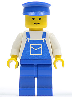 Overalls Blue with Pocket, Blue Legs, Blue Hat
