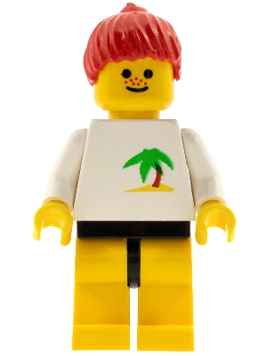 Palm Tree - Yellow Legs, Red Ponytail Hair