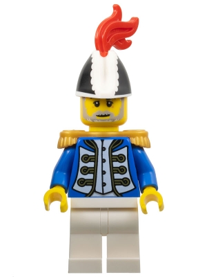Imperial Soldier IV - Governor, Male, Black and White Bicorne, Red Plume, Gold Epaulettes