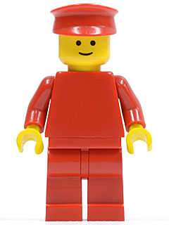 Plain Red Torso with Red Arms, Red Legs, Red Hat