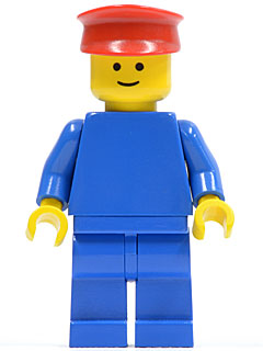 Plain Blue Torso with Blue Arms, Blue Legs, Red Hat