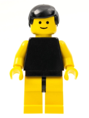 Plain Black Torso with Yellow Arms, Yellow Legs, Black Male Hair