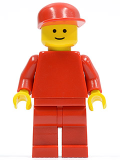 Plain Red Torso with Red Arms, Red Legs, Red Cap