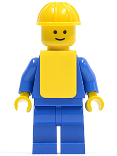 Plain Blue Torso with Blue Arms, Blue Legs, Yellow Construction Helmet, Yellow Vest