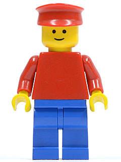 Plain Red Torso with Red Arms, Blue Legs, Red Hat