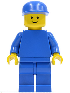 Plain Blue Torso with Blue Arms, Blue Legs, Blue Cap