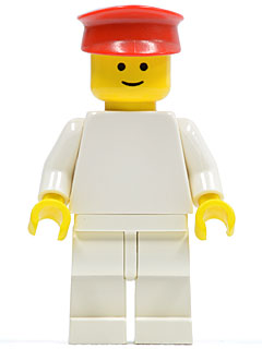 Plain White Torso with White Arms, White Legs, Red Hat