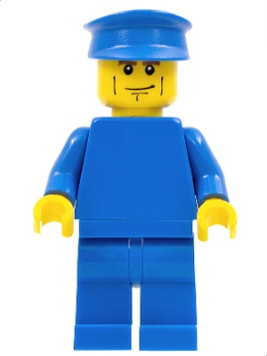 Plain Blue Torso with Blue Arms, Blue Legs, Blue Hat