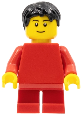 Plain Red Torso with Red Arms, Red Short Legs
