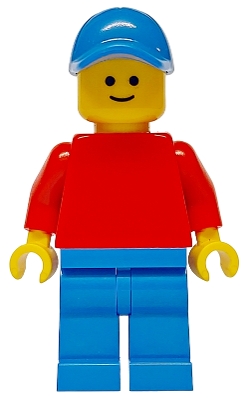 Plain Red Torso with Red Arms, Blue Legs, Blue Cap