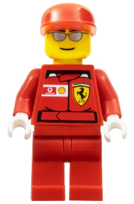 F1 Ferrari Engineer - with Torso Stickers, White Hands