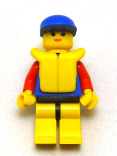Coast Guard City Center - Red Collar & Arms, Yellow Legs with Black Hips, Blue Cap, Life Jacket