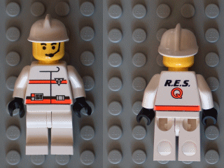 Res-Q 3 - White Fire Helmet, White Hips