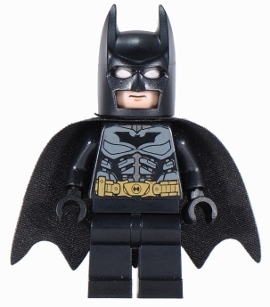 Batman, Black Suit, Black Cape and Cowl, Yellow Utility Belt, Black Batman Logo