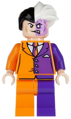 Two-Face in Orange and Purple Suit