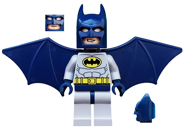 Batman, Light Bluish Gray Suit, Dark Blue Wings and Cowl