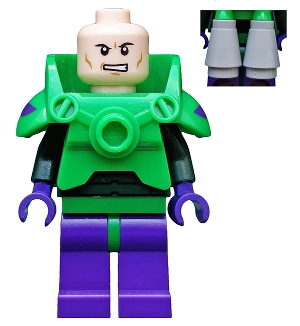 Lex Luthor with Dark Purple Legs and Bright Green Shoulder Armor